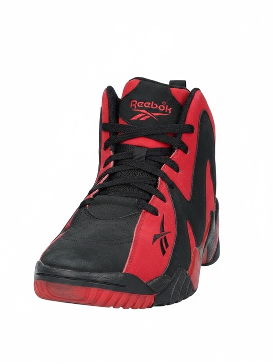 Reebok Other - Reebok EUC Black and Red Zig-Zag High-Top Sneakers
